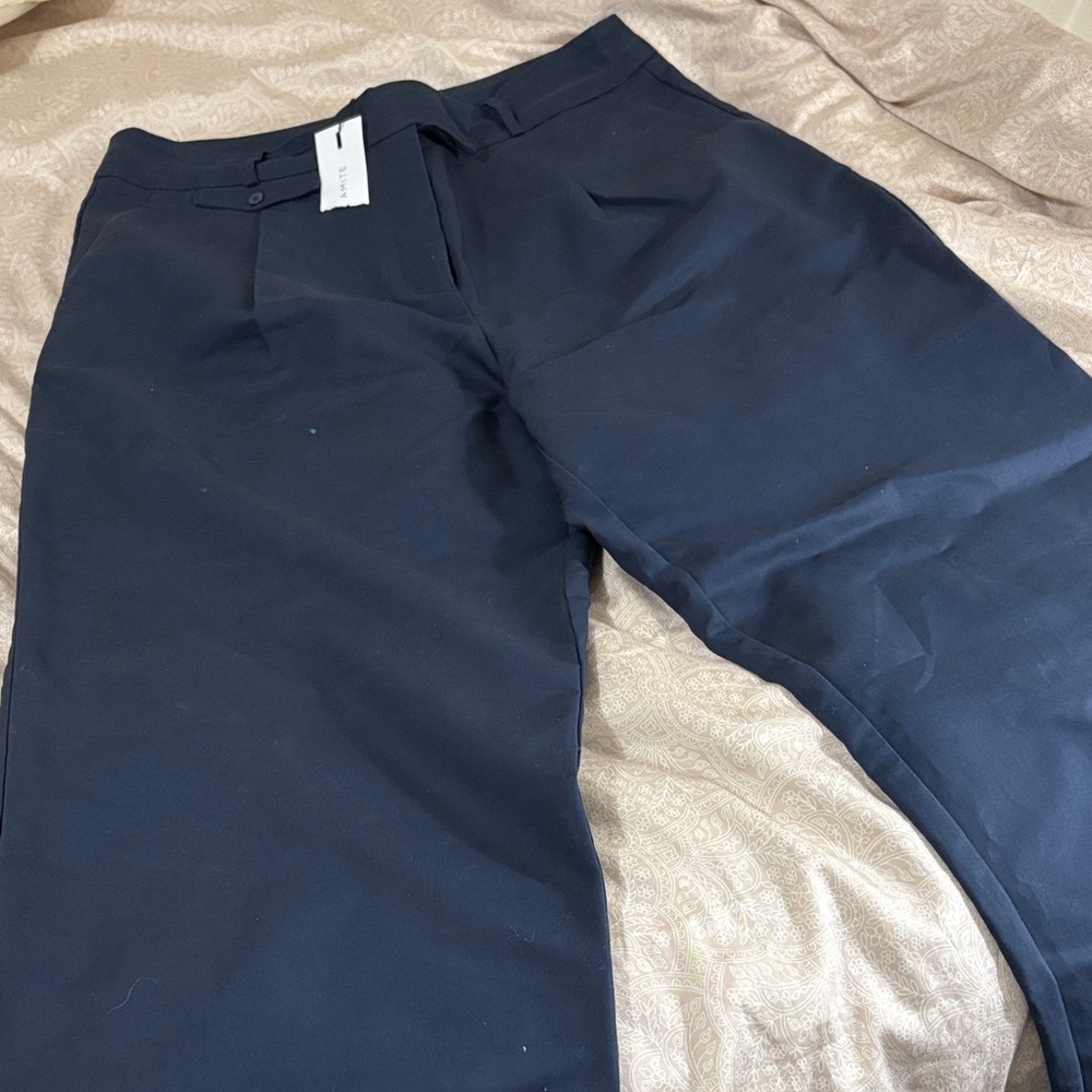 Dynamite Dark Blue wide leg Dress Pants